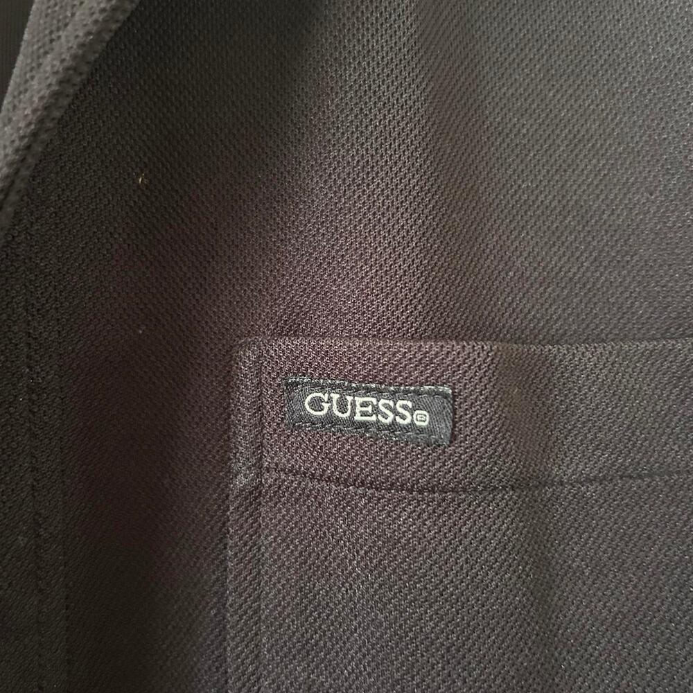 Black Guess Polyester Button Up - image 3